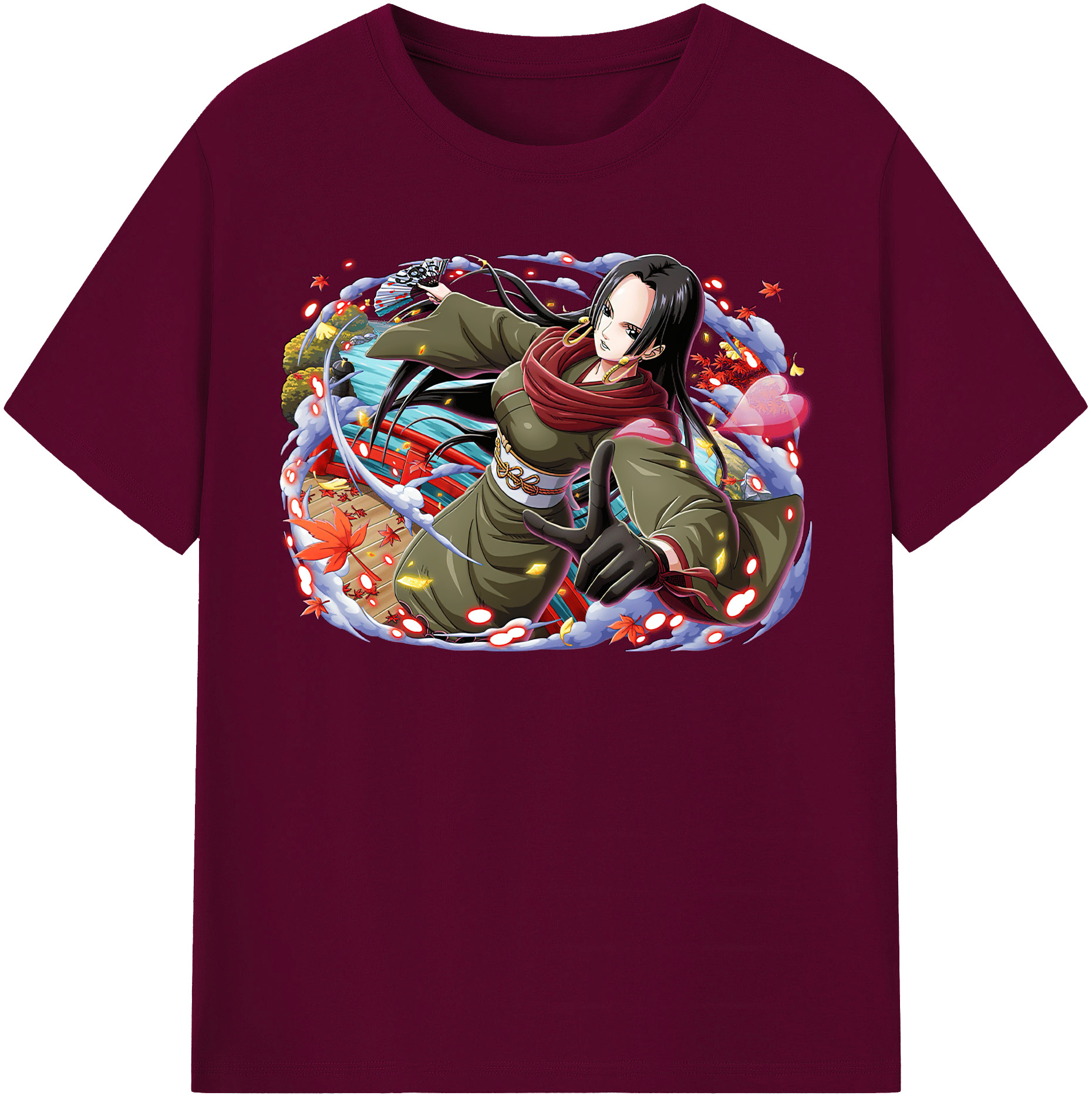 ワンピース ボア・ハンコック ONE PIECE Boa·Hancock レディースカジュアルプリントTシャツ（綿100％）